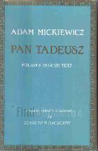 Polish and English Text Pan Tadeusz or the Last Foray in Lithuania