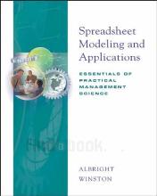 Spreadsheet Modeling and Applications