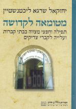 מטומאה לקדושה - תפילות וחפצי מצווה בבתי קברות ועלייה לקברי צדיקים.