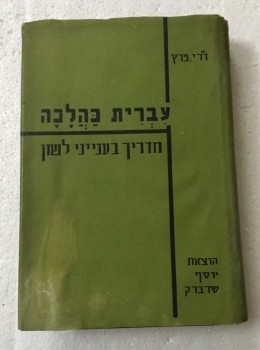 עברית כהלכה : מדריך בענייני לשון.